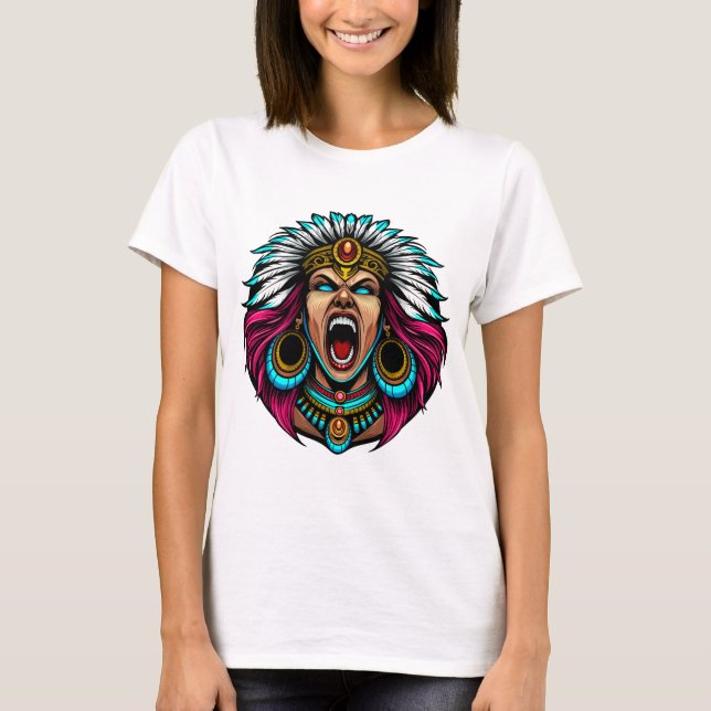 Camiseta mujer guerrera (Anverso)