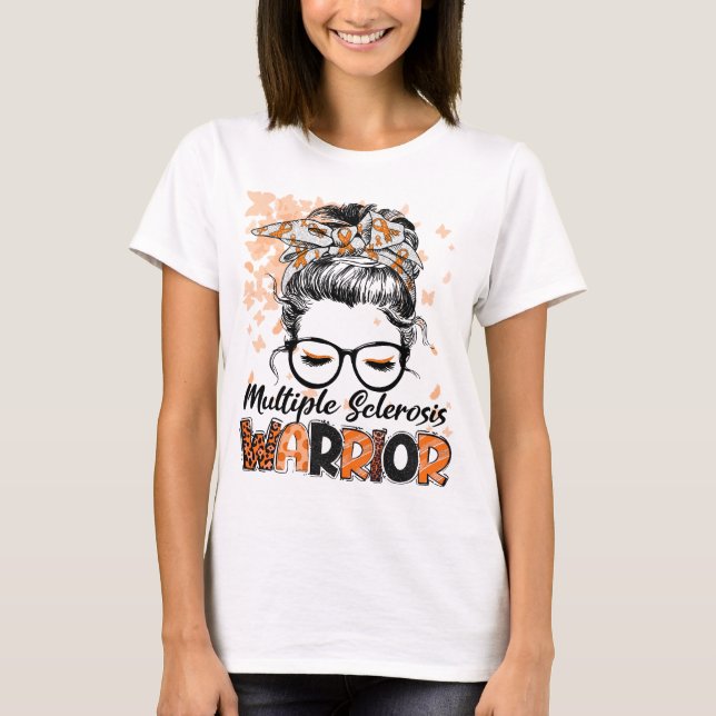 Camiseta Mujer Guerrera de Esclerosis Múltiple Sobrevivient (Anverso)