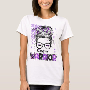 Camiseta Mujer Guerrera Lupus Sobreviviente Niña