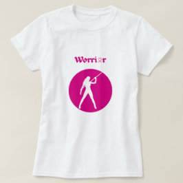 Camiseta Mujer Guerrera Rosa Cáncer de Mama