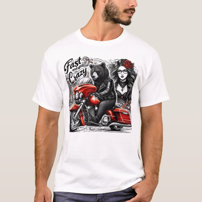 Camiseta Mujer guerrera sobre ruedas (Anverso)