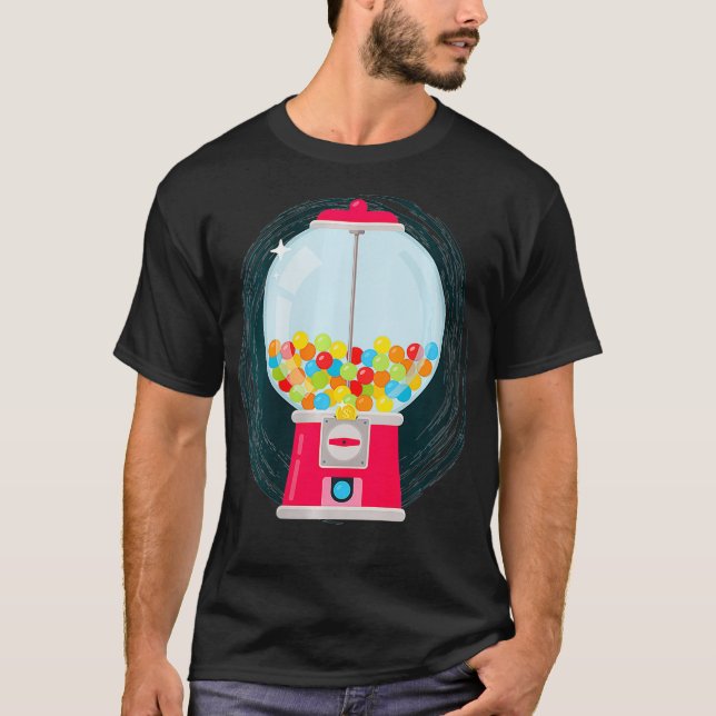 Camiseta Mujer Gumball Máquina Dispensadora de Velas Dulces (Anverso)