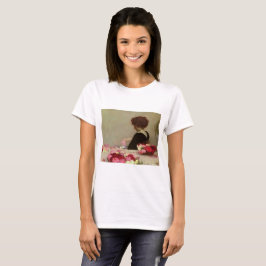 Camiseta Mujer haciendo Pot Pourri (por Herbert Draper)