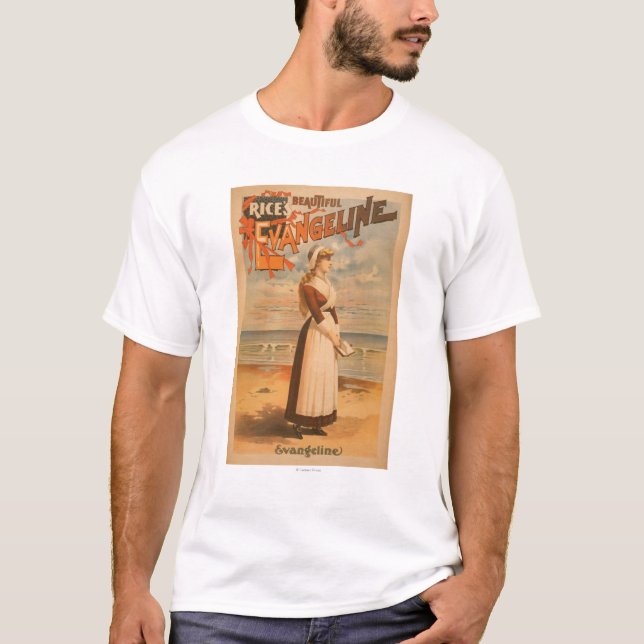 Camiseta Mujer hermosa de Evangeline del arroz en el océano (Anverso)