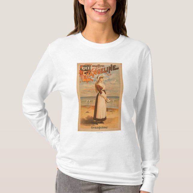 Camiseta Mujer hermosa de Evangeline del arroz en el océano (Anverso)