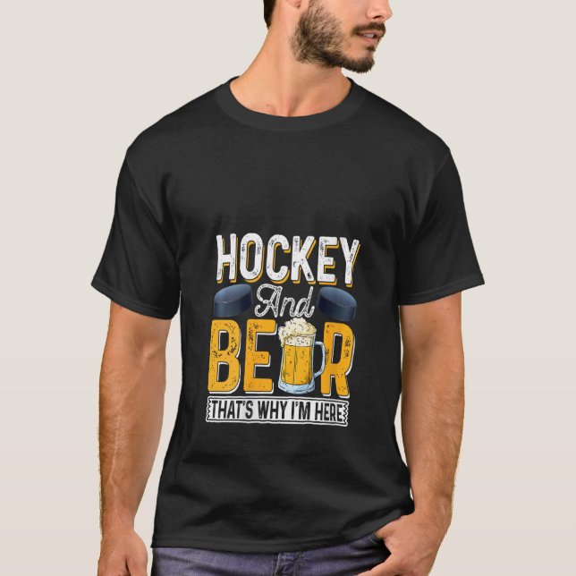 Camiseta Mujer Hockey Y Chiste De Cerveza Papi Famoso Padre (Anverso)