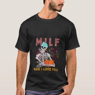 Camiseta Mujer: Hombre del MILF que amo se cae Graciosament