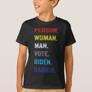 Camiseta Mujer. Hombre. Votar. Biden. Harris