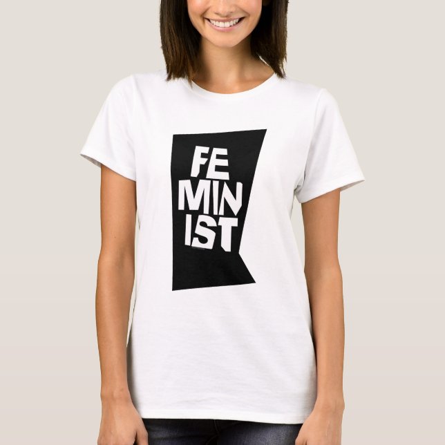 Camiseta Mujer igual imitación del chica femenino feminista (Anverso)