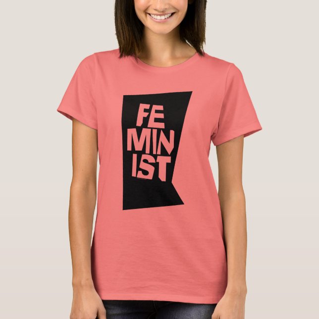 Camiseta Mujer igual imitación del chica femenino feminista (Anverso)