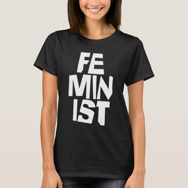 Camiseta Mujer igual imitación del chica femenino feminista (Anverso)