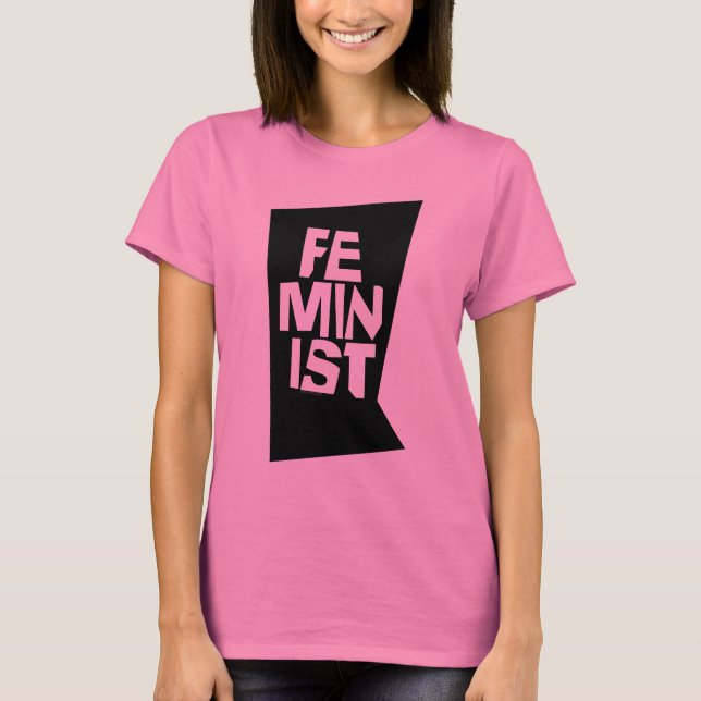 Camiseta Mujer igual imitación del chica femenino feminista (Anverso)