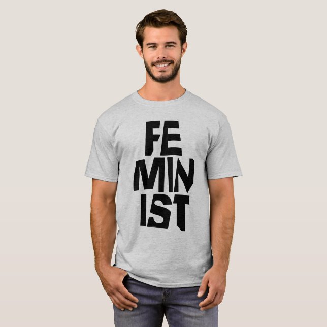 Camiseta Mujer igual imitación del chica femenino feminista (Anverso completo)