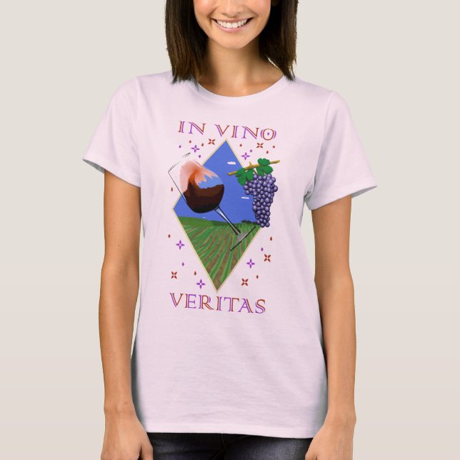 Camiseta mujer In vino veritas (Anverso)