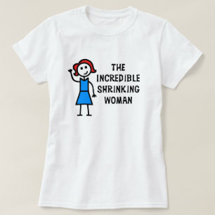 Camiseta Mujer Increíble con Cabello Castaño que se Encoge