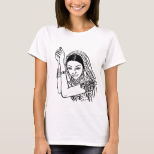 Camiseta Mujer india del baile