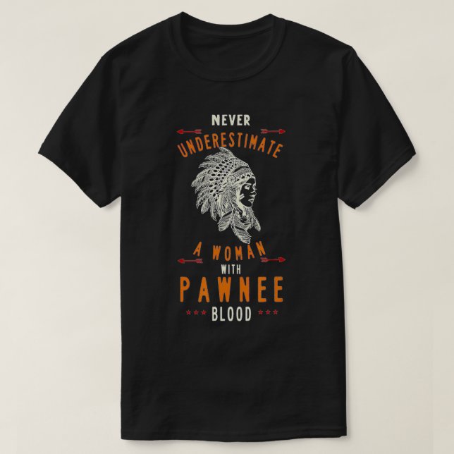 Camiseta Mujer india nativa norteamericana paterna nunca su (Diseño del anverso)