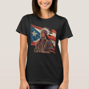 Camiseta Mujer indígena taína India caribeña puertorriqueña