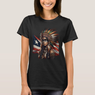Camiseta Mujer indígena taína India caribeña puertorriqueña