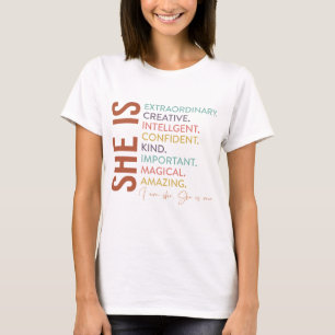 Camiseta Mujer inspiradora Es Extraordinaria