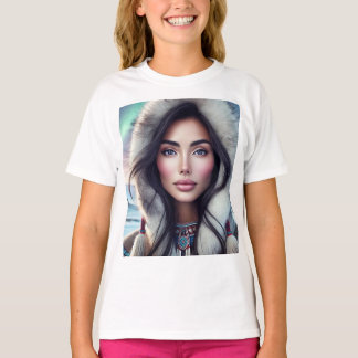 Camiseta Mujer inuit extraordinariamente bella