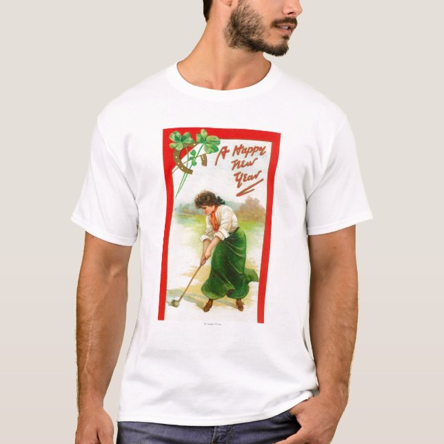 Camiseta Mujer irlandesa alrededor para golpear la pelota (Anverso)