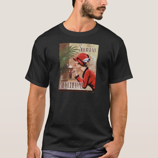 Camiseta Mujer italiana del chocolate de Squisito (Anverso)