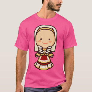 Camiseta Mujer italiana dulce de Cerdeña con vestido tradic
