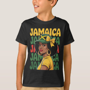 Camiseta Mujer Jamaica Chica Bandera Jamaicana Vacaciones V