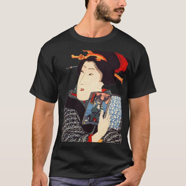 Camiseta Mujer japonesa 2 de lectura (Anverso)