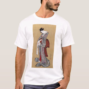 Camiseta Mujer japonesa geisha, Hokusai, Ukiyo-e