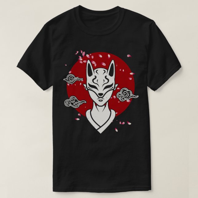 Camiseta Mujer japonesa Oni Mask Manga (Diseño del anverso)