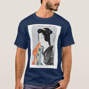 Camiseta Mujer japonesa sosteniendo su toalla - Goyō Hashig