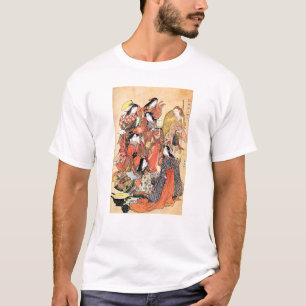 Camiseta Mujer japonesa tradicional oriental fresca