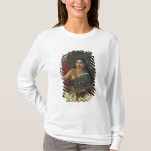 Camiseta Mujer joven con un Veena