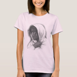 Camiseta Mujer joven de Sicilia con la capa