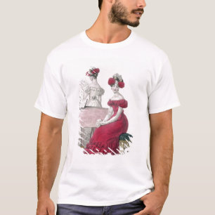 Camiseta Mujer joven en un vestido de noche del crespón co