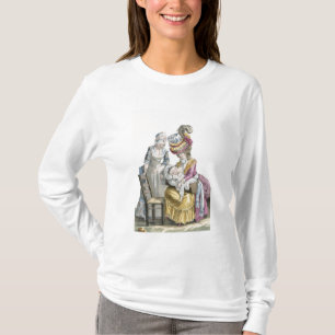 Camiseta Mujer joven en un vestido "un la Levite" que