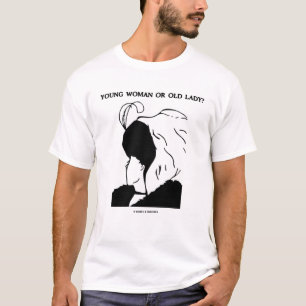 Camiseta Mujer joven o señora mayor (ilusión óptica)