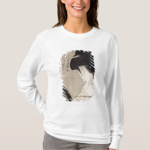 Camiseta Mujer joven que aplica el maquillaje, c.1795-96