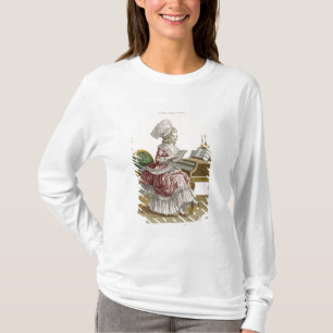 Camiseta Mujer joven que estudia la música en su