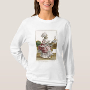 Camiseta Mujer joven que estudia la música en su