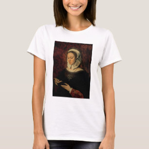 Camiseta Mujer joven que lee un libro de las horas (aceite
