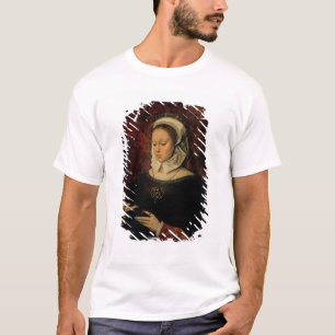 Camiseta Mujer joven que lee un libro de las horas (aceite