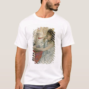 Camiseta Mujer joven que se pulveriza la cara, 1877