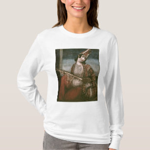 Camiseta Mujer joven que toca una guitarra