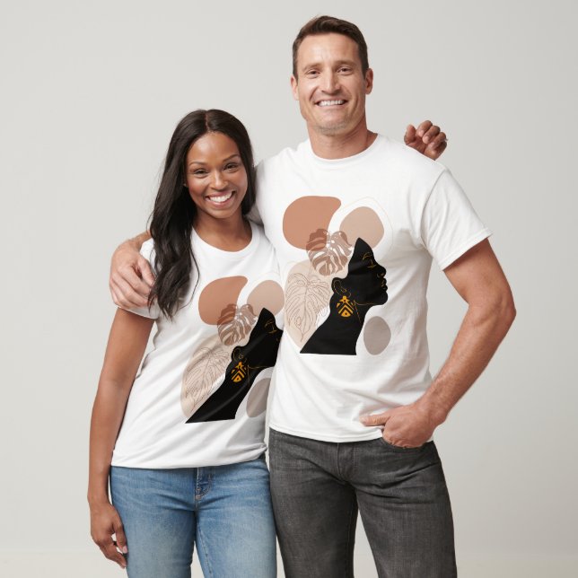 Camiseta Mujer joven y hermosa afroamericana (Unisexo)