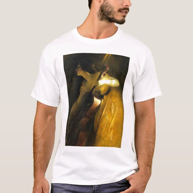 Camiseta Mujer Jugando Cello (Anverso)