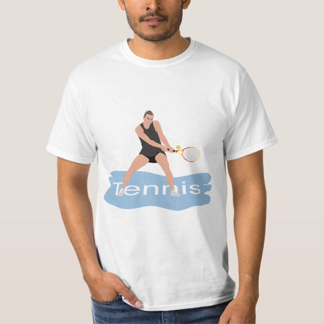 Camiseta Mujer jugando en torneo de tenis (Anverso)