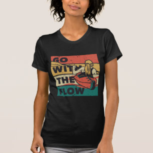 Camiseta Mujer Kayakista Ve Con La Corriente Deportes